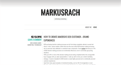 Desktop Screenshot of markusrach.com